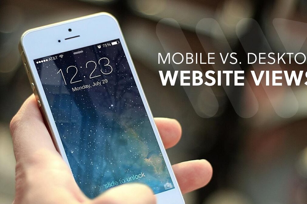 Hand holding mobile phone with text saying